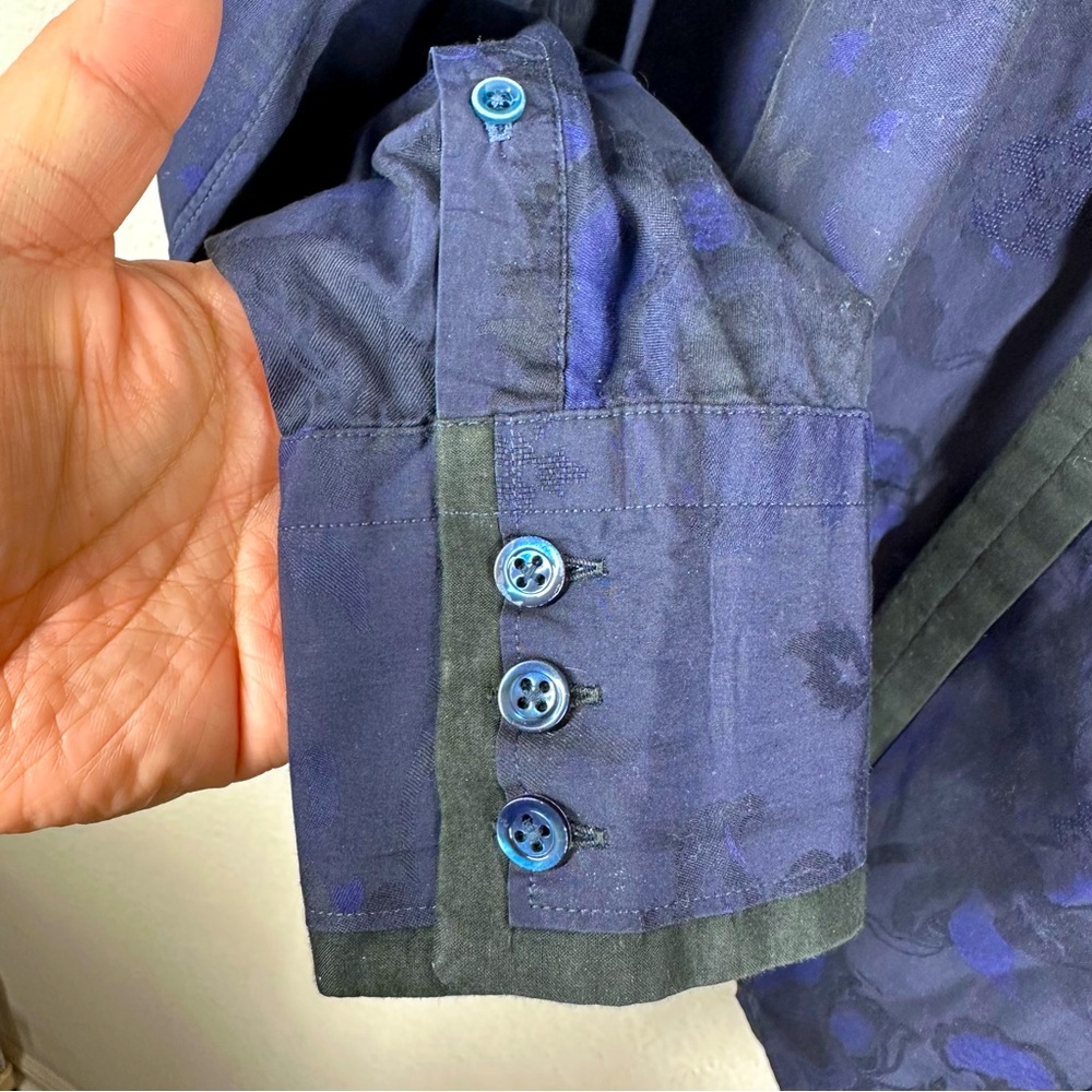 Kenzo Homme 100% Cotton Floral Long Sleeve Button Down Shirt US XL / 16.5 EUC - Picture 4 of 6